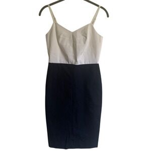 Banana Republic NWT Colorblock Dress 0 Sheath Strappy Chic Polished Workwear